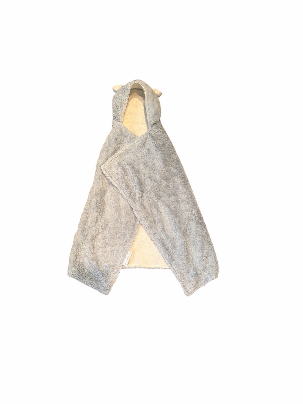 Pottery Barn Kids Hooded Baby Towel Blue Bear Ears | Plush Bath Towel